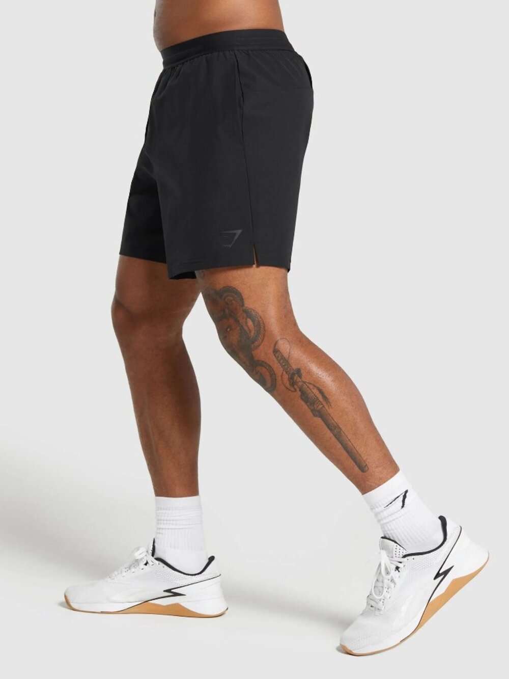 GYMSHARK Land To Water 6" Shorts Mens 3XL Black Slim Fit Swim Training
